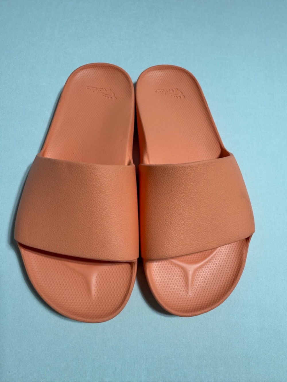 Women's Slide Sandals in Peach - Comfortable Casual Slip-Ons